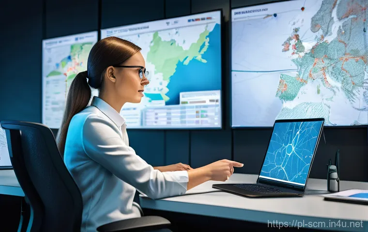 SCM 관련 업무 자동화 기술 - **Prompt:** A split image or diptych illustrating the transformation of logistics documentation. On ...