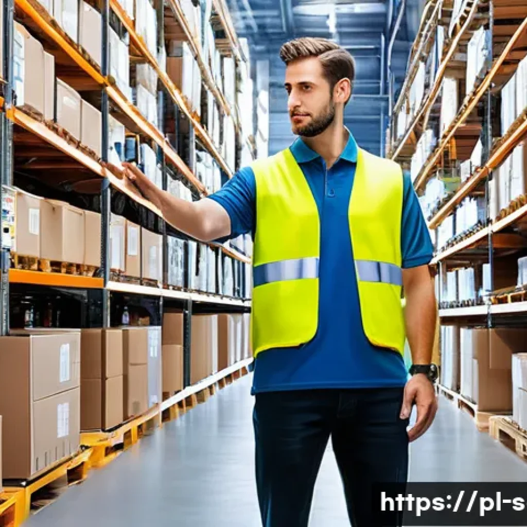 공급망관리 실무에서의 데이터 활용 - **Prompt Title: Data-Driven Inventory Precision in a Modern Warehouse**
    "A photorealistic, brigh...