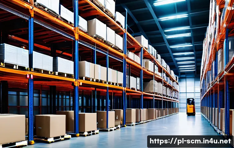 공급망관리와 물류 최적화 사례 연구 - **"A clean, modern automated logistics warehouse in Poland. Autonomous Mobile Robots (AMR) are effic...