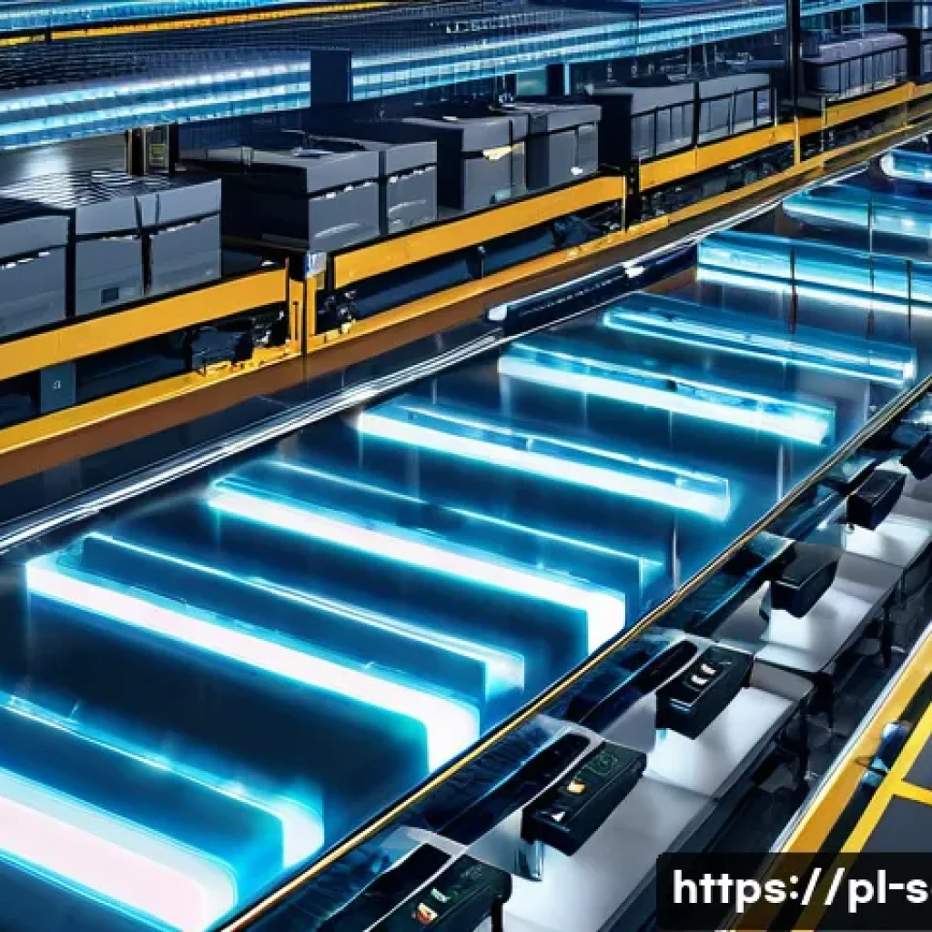 SCM와 학술 연구 사례 - **Prompt 1: The Intelligent Automated Warehouse of Tomorrow**
    "A wide-angle shot inside a large,...