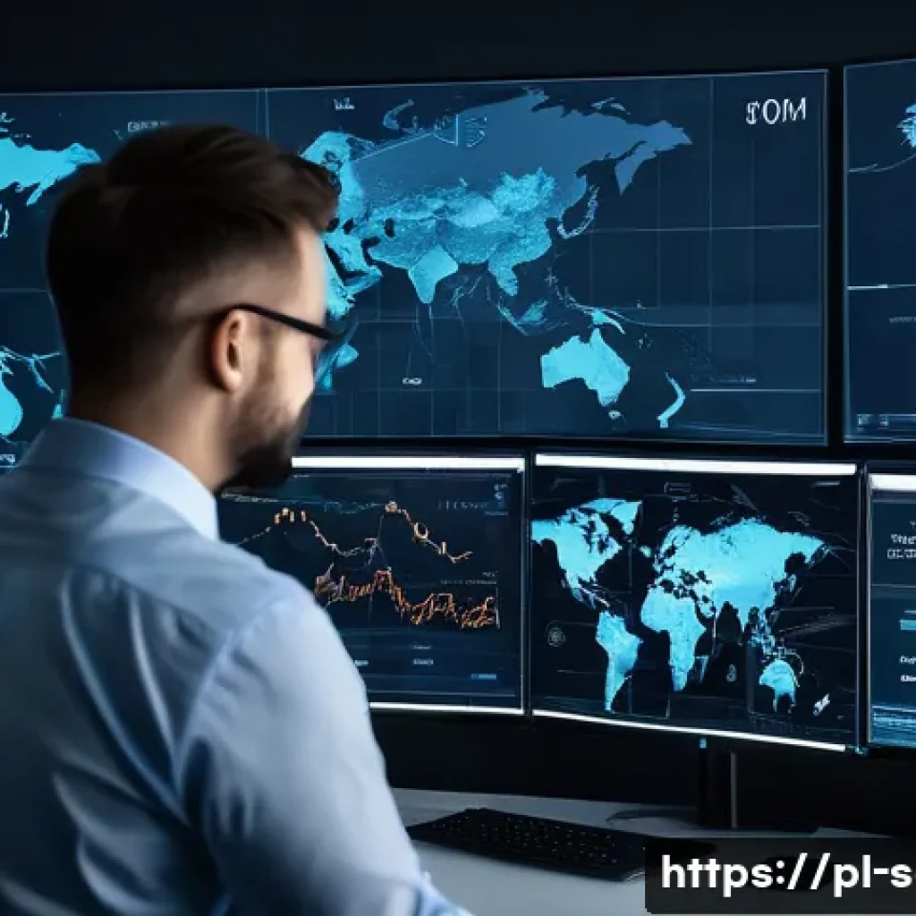 공급망관리와 기술 혁신 동향 - **Prompt: A bustling, highly automated logistics warehouse in Poland.** The scene features a clean, ...