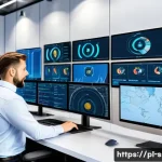 공급망관리 직무에서의 성장 가능성 - A modern logistics control room featuring professionals in business casual attire working collaborat...