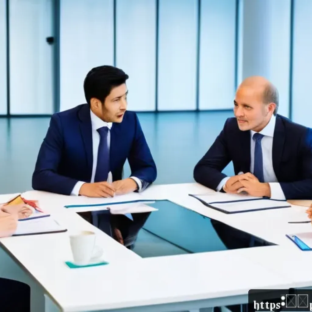 SCM에서의 문화적 차이 관리 - A diverse international business meeting scene in a modern office, showing professionals from Japan,...